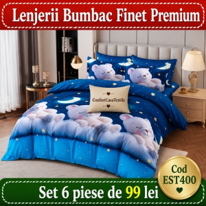 SET LENJERIE EAST COMFORT PENTRU PAT DUBLU FINET GROS EST400