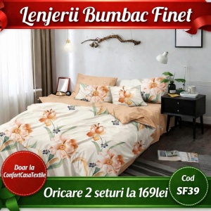 SET LENJERIE SKY HOME PENTRU PAT DUBLU FINET GROS SF39