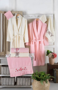 Set Prosoape si Halate din Bumbac 10 Piese, LUISA LUS1011