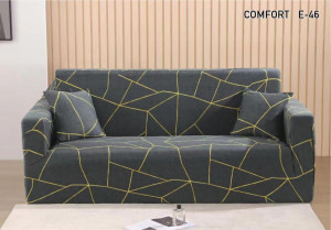 Husa Elastica Pentru Fotoliu / Canapea / Coltar Model Cenusiu Special