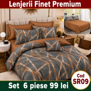 Lenjerie Bumbac Finet 6 piese SR09
