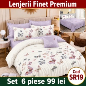 Lenjerie Bumbac Finet 6 piese SR19