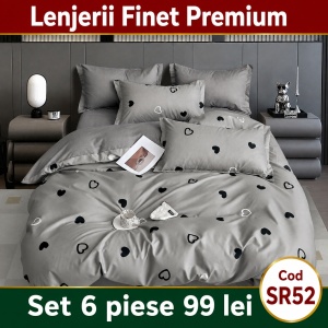 Lenjerie Bumbac Finet 6 piese SR52