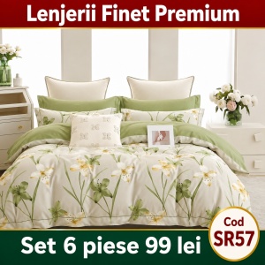 Lenjerie Bumbac Finet 6 piese SR57