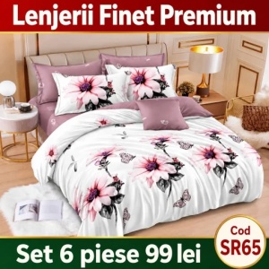 Lenjerie Bumbac Finet 6 piese SR65