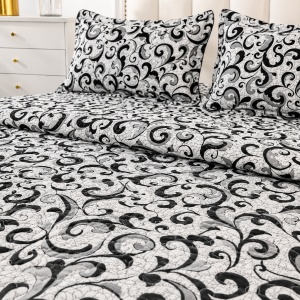 Set Cuvertura de Pat cu 2 Fete, 3 Piese, CUVS03 OFERTA 2 LA 189 LEI - Img 3