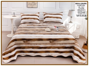 Set Cuvertura de Pat cu 2 Fete, 3 Piese, CUVS39 OFERTA 2 LA 189 LEI