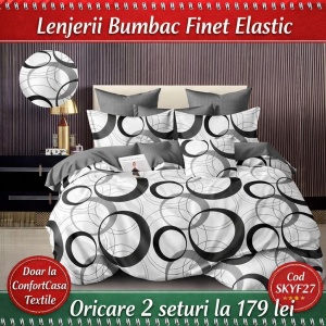 Set Lenjerie cu Elastic Finet 6 Piese SKYF27