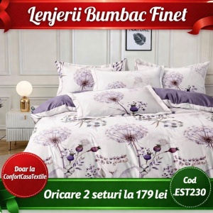SET LENJERIE EAST COMFORT PENTRU PAT DUBLU FINET GROS EST230