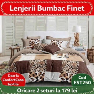 SET LENJERIE EAST COMFORT PENTRU PAT DUBLU FINET GROS EST250