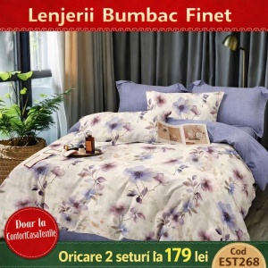 SET LENJERIE EAST COMFORT PENTRU PAT DUBLU FINET GROS EST268