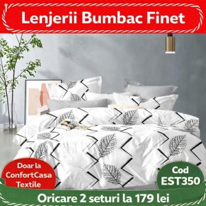 SET LENJERIE EAST COMFORT PENTRU PAT DUBLU FINET GROS EST350