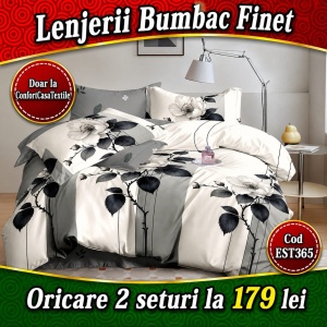 SET LENJERIE EAST COMFORT PENTRU PAT DUBLU FINET GROS EST365