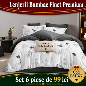 SET LENJERIE EAST COMFORT PENTRU PAT DUBLU FINET GROS EST377