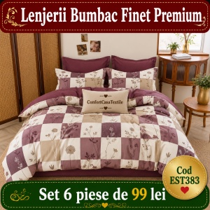 SET LENJERIE EAST COMFORT PENTRU PAT DUBLU FINET GROS EST383