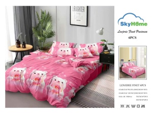 SET LENJERIE SKY HOME PENTRU PAT DUBLU FINET GROS SF104 - Img 2