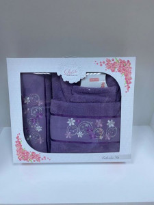 Set Prosoape si Halat din Bumbac 4 Piese LUISA LUS09