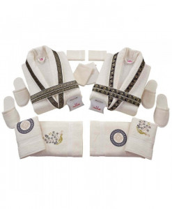 Set Prosoape si Halate din Bumbac 16 Piese Nurpak SBN-09