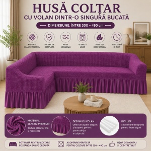 Husa Coltar Creponata Mov