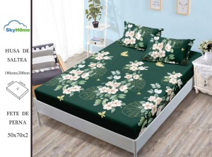 HUSA DE PAT CU ELASTIC CU 2 FETE DE PERNA 180X200 CM SKYH59