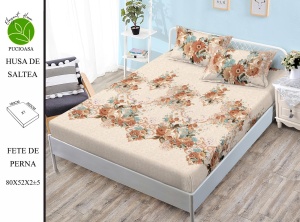 HUSA DE PAT CU ELASTIC CU 2 FETE DE PERNA PREMIUM 180X200 CM HSG59