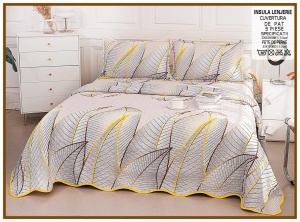 Set Cuvertura de Pat cu 2 Fete, 3 Piese, CUVS06 OFERTA 2 LA 189 LEI