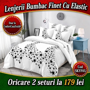 Set Lenjerie cu Elastic Finet 6 Piese SKYF05
