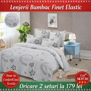 Set Lenjerie cu Elastic Finet 6 Piese SKYF30