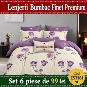 SET LENJERIE EAST COMFORT PENTRU PAT DUBLU FINET GROS EST161
