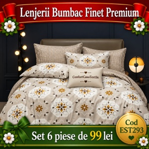 SET LENJERIE EAST COMFORT PENTRU PAT DUBLU FINET GROS EST293