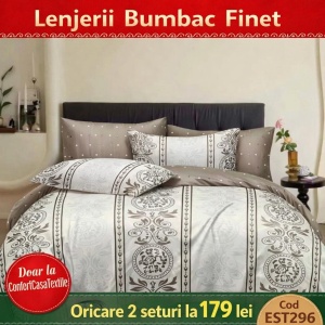 SET LENJERIE EAST COMFORT PENTRU PAT DUBLU FINET GROS EST296
