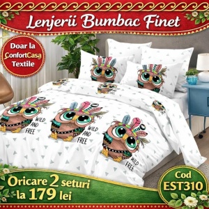 SET LENJERIE EAST COMFORT PENTRU PAT DUBLU FINET GROS EST310
