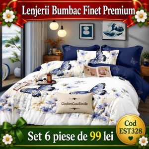 SET LENJERIE EAST COMFORT PENTRU PAT DUBLU FINET GROS EST328