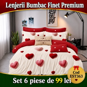 SET LENJERIE EAST COMFORT PENTRU PAT DUBLU FINET GROS EST363