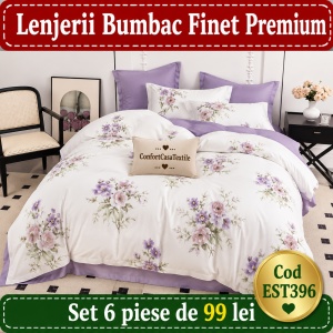SET LENJERIE EAST COMFORT PENTRU PAT DUBLU FINET GROS EST396