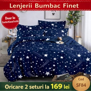 SET LENJERIE SKY HOME PENTRU PAT DUBLU FINET GROS SF84