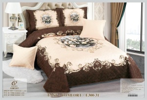 Cuvertura pat din Catifea, 2 Persoane, 5 Piese CATE-60