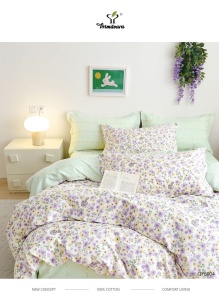 Lenjerie Bumbac 100% Percal cu elastic PRIB04