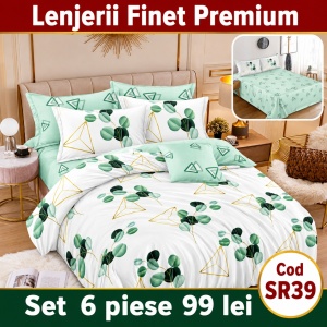 Lenjerie Bumbac Finet 6 piese SR39