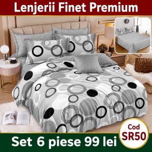 Lenjerie Bumbac Finet 6 piese SR50