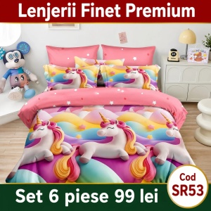 Lenjerie Bumbac Finet 6 piese SR53