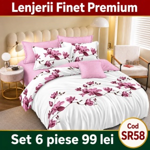 Lenjerie Bumbac Finet 6 piese SR58