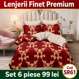 Lenjerie Bumbac Finet 6 piese SR61