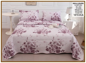 Set Cuvertura de Pat cu 2 Fete, 3 Piese, CUVS45 OFERTA 2 LA 189 LEI