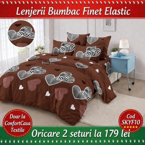 Set Lenjerie cu Elastic Finet 6 Piese SKYF10