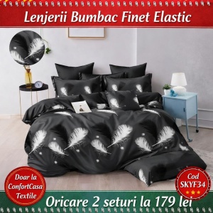 Set Lenjerie cu Elastic Finet 6 Piese SKYF34