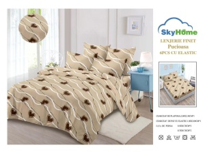 Set Lenjerie cu Elastic Finet 6 Piese SKYF38