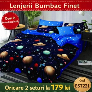 SET LENJERIE EAST COMFORT PENTRU PAT DUBLU FINET GROS EST221