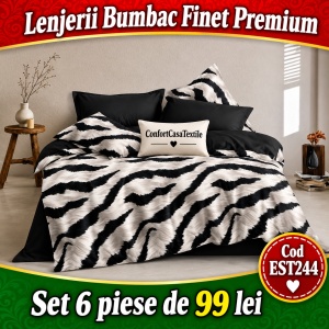SET LENJERIE EAST COMFORT PENTRU PAT DUBLU FINET GROS EST244