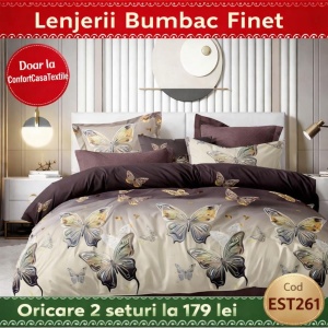 SET LENJERIE EAST COMFORT PENTRU PAT DUBLU FINET GROS EST261